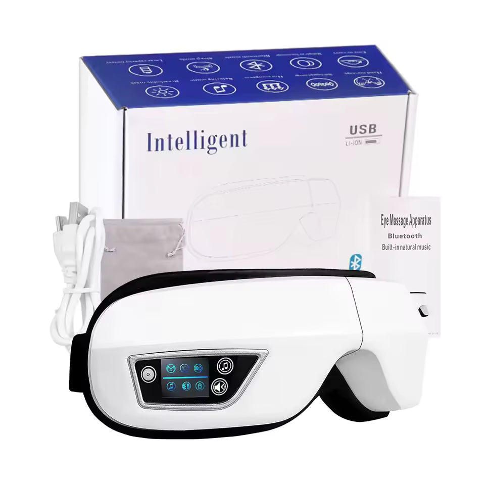 Smart Eye Massager with Bluetooth & Vibration